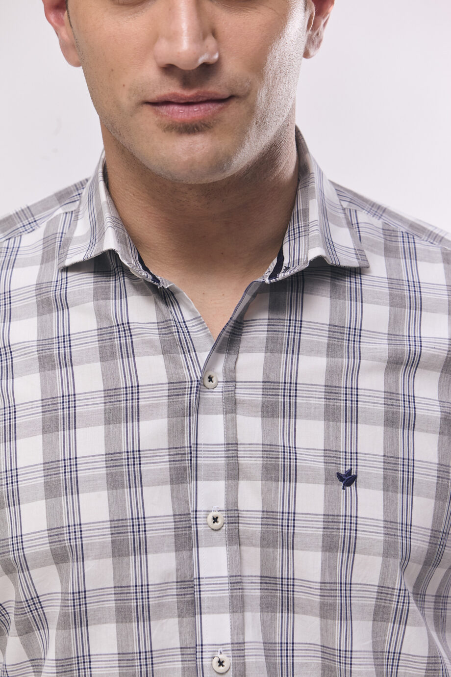 Camisa slim fit a cuadros