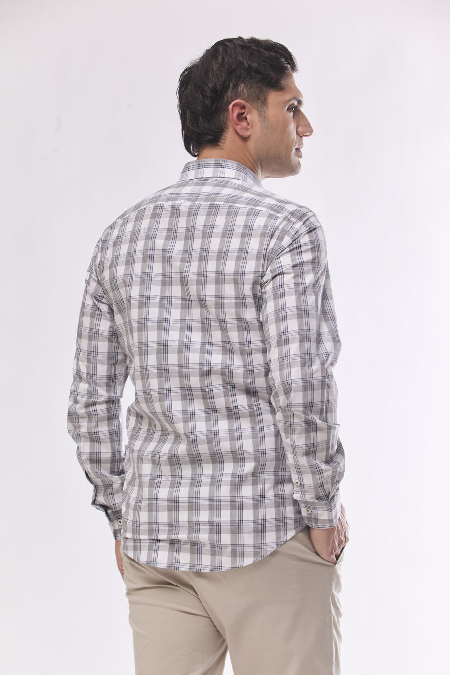 Camisa slim fit a cuadros