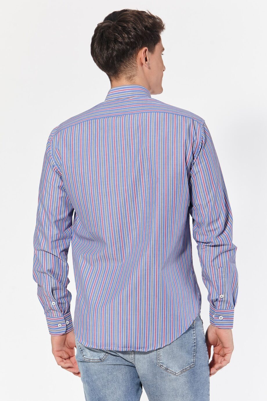 Camisa slim fit a rayas