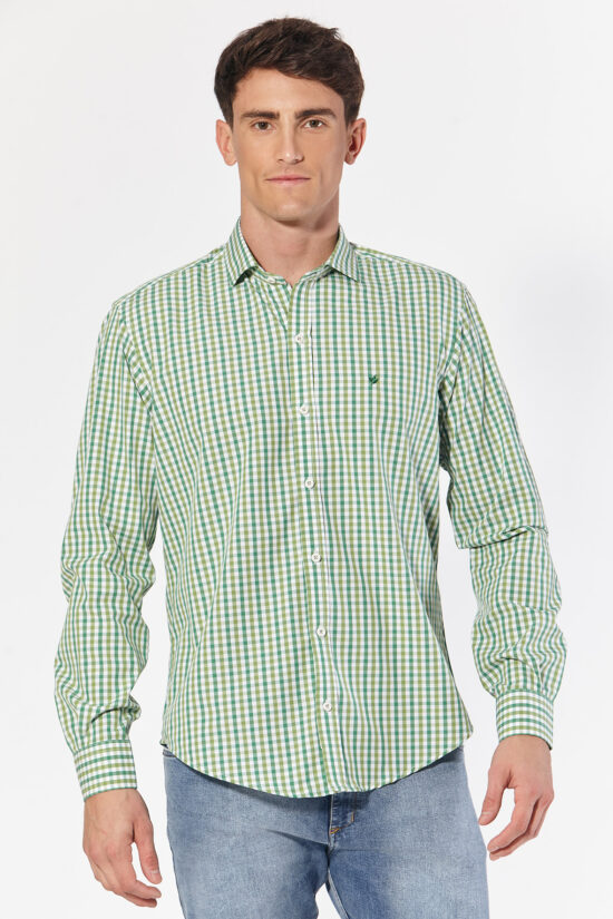 Camisa slim fit a cuadros
