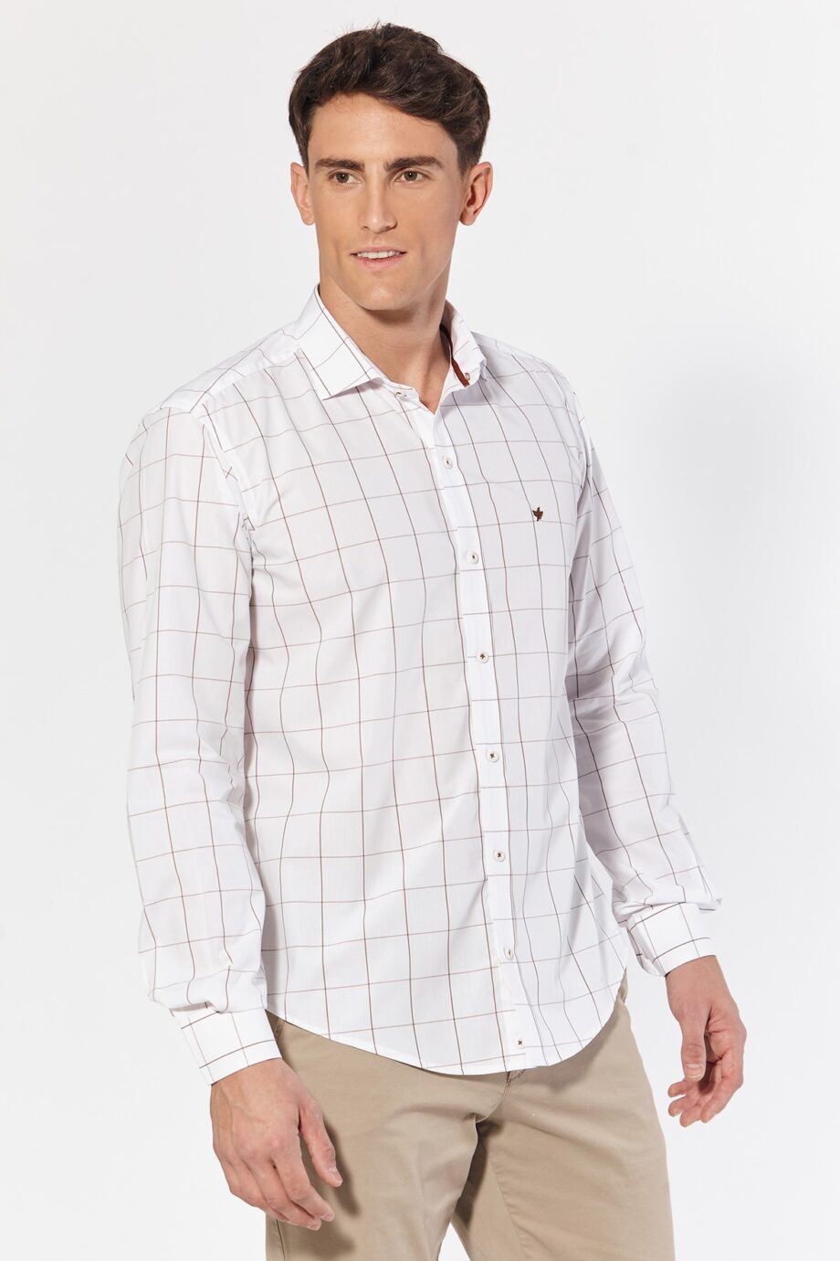 Camisa slim fit a cuadros