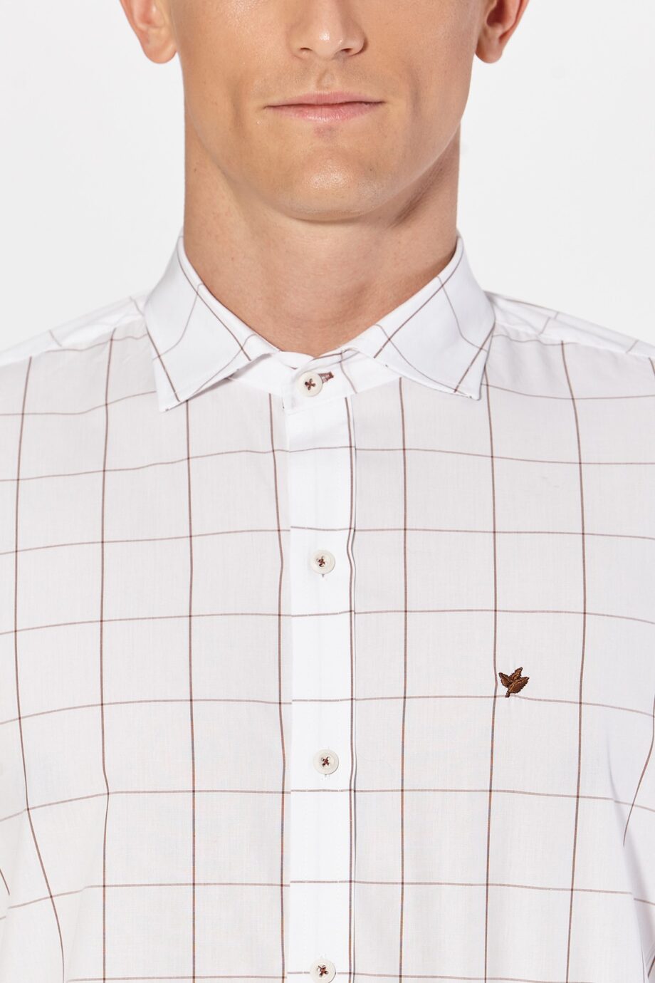 Camisa slim fit a cuadros