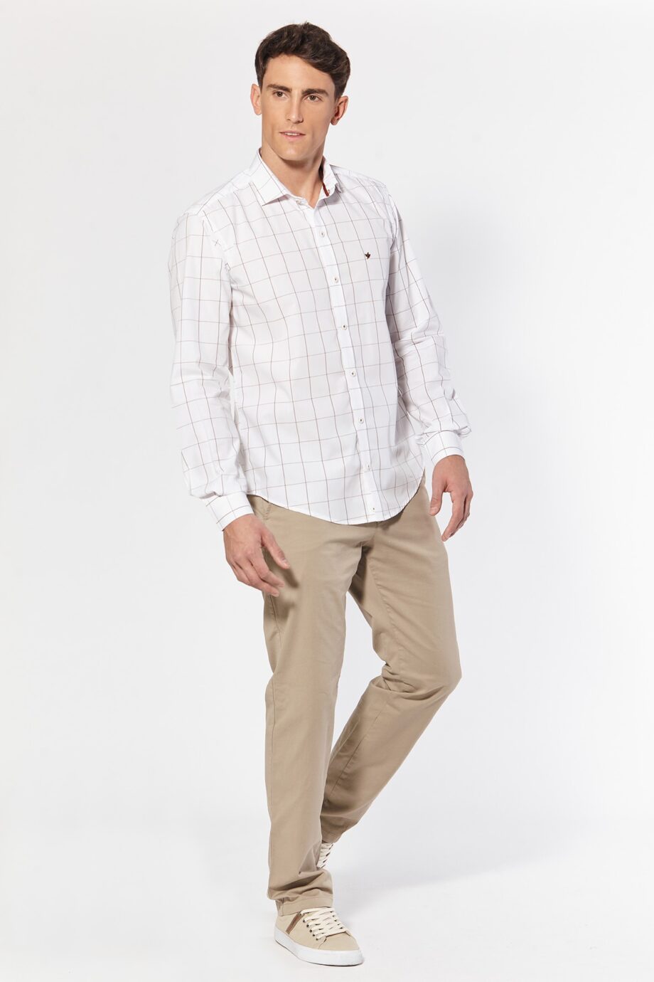 Camisa slim fit a cuadros