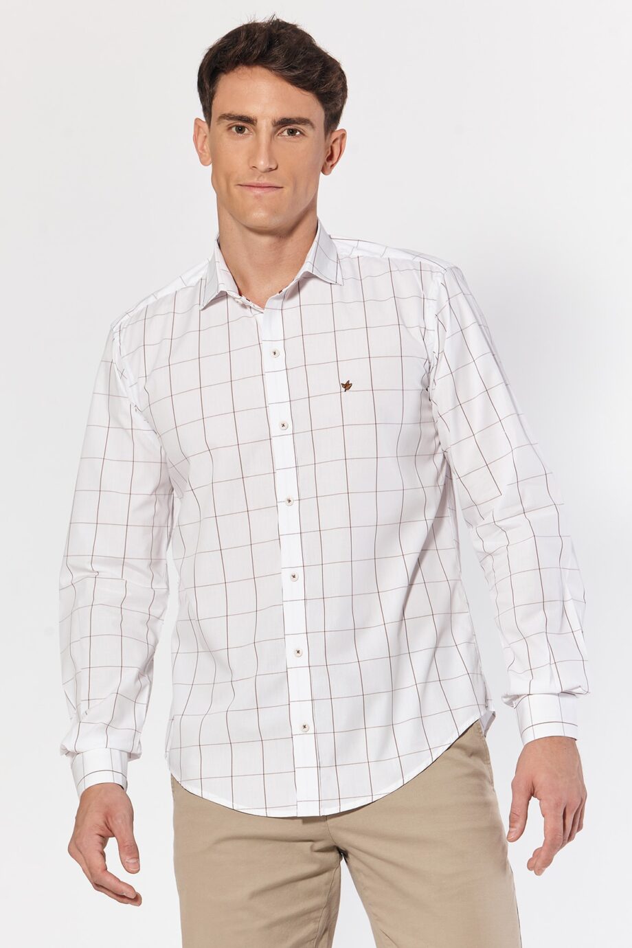 Camisa slim fit a cuadros