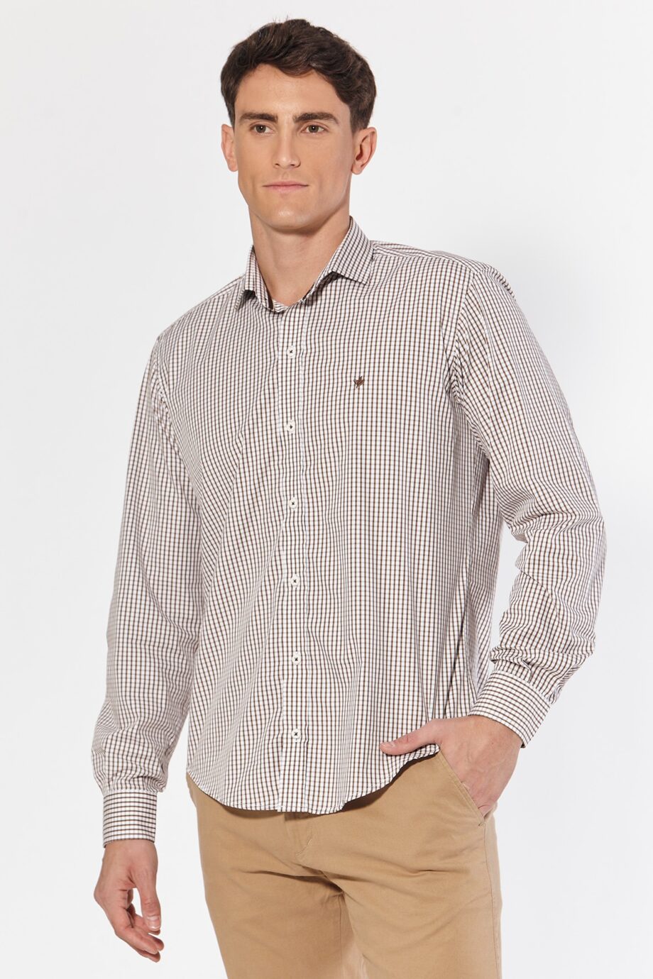 Camisa slim fit a cuadros