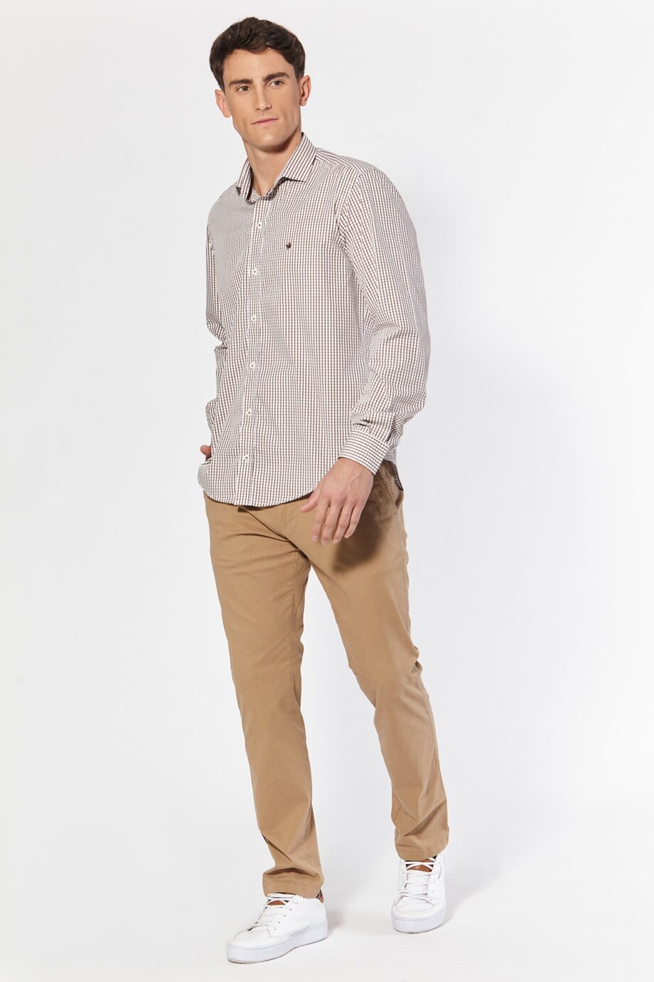Camisa slim fit a cuadros