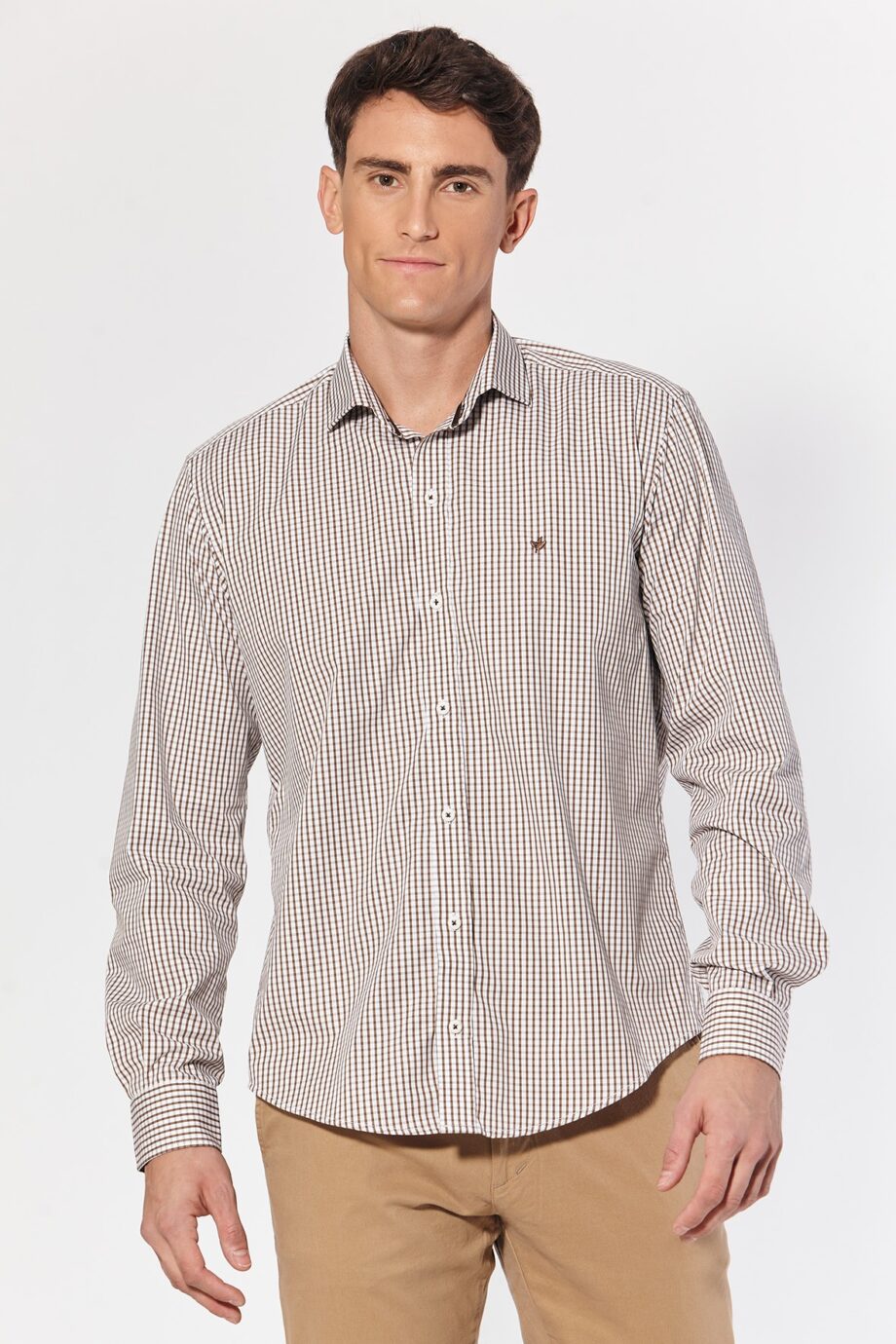 Camisa slim fit a cuadros