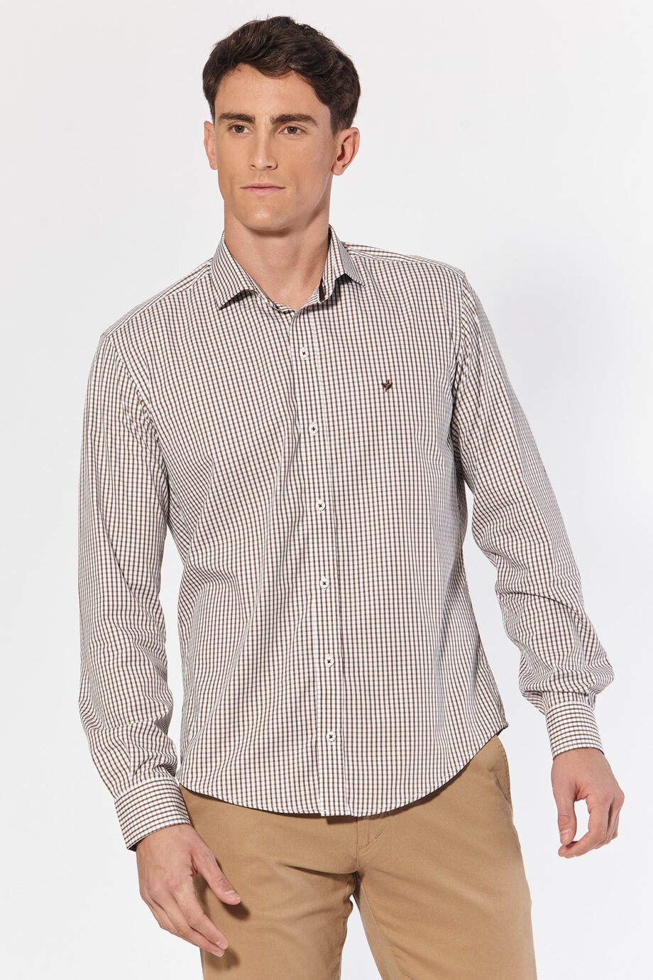 Camisa slim fit a cuadros