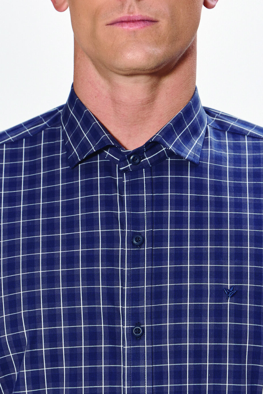 Camisa slim fit a cuadros
