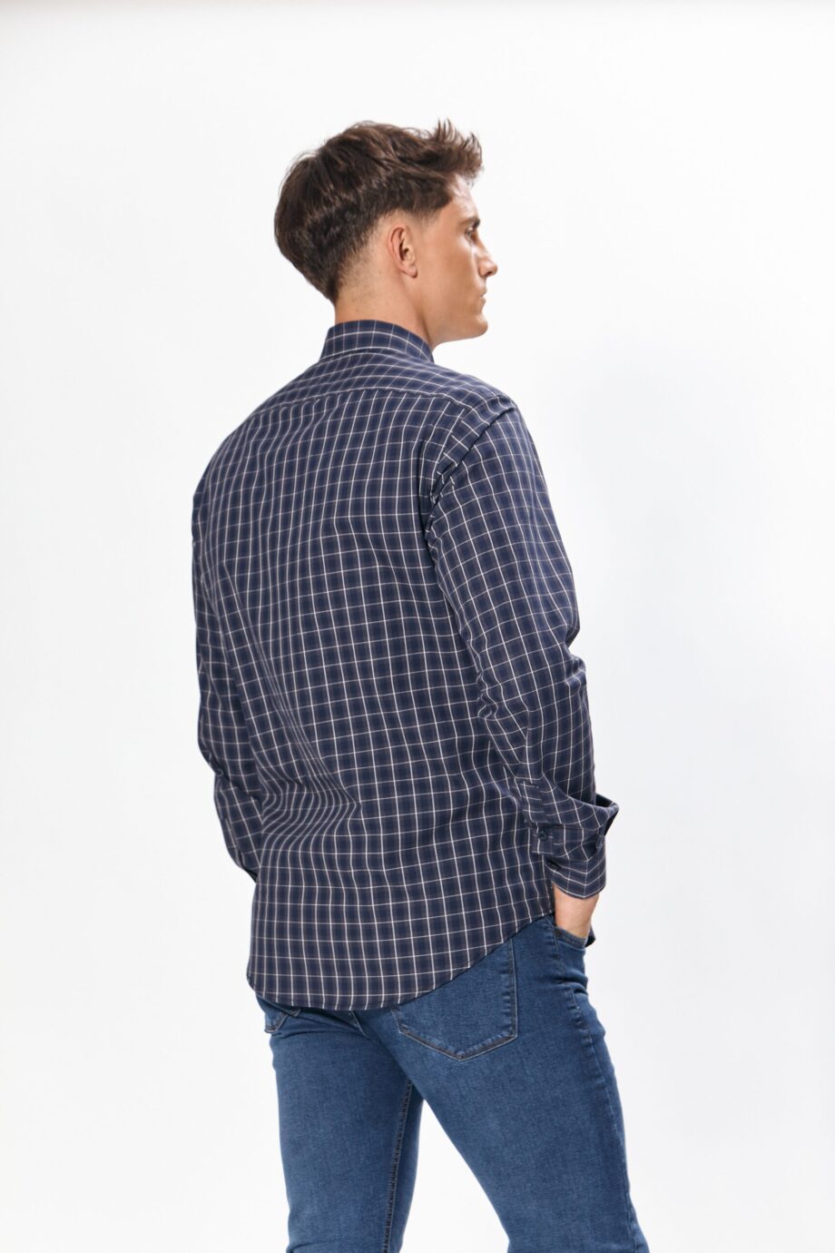 Camisa slim fit a cuadros