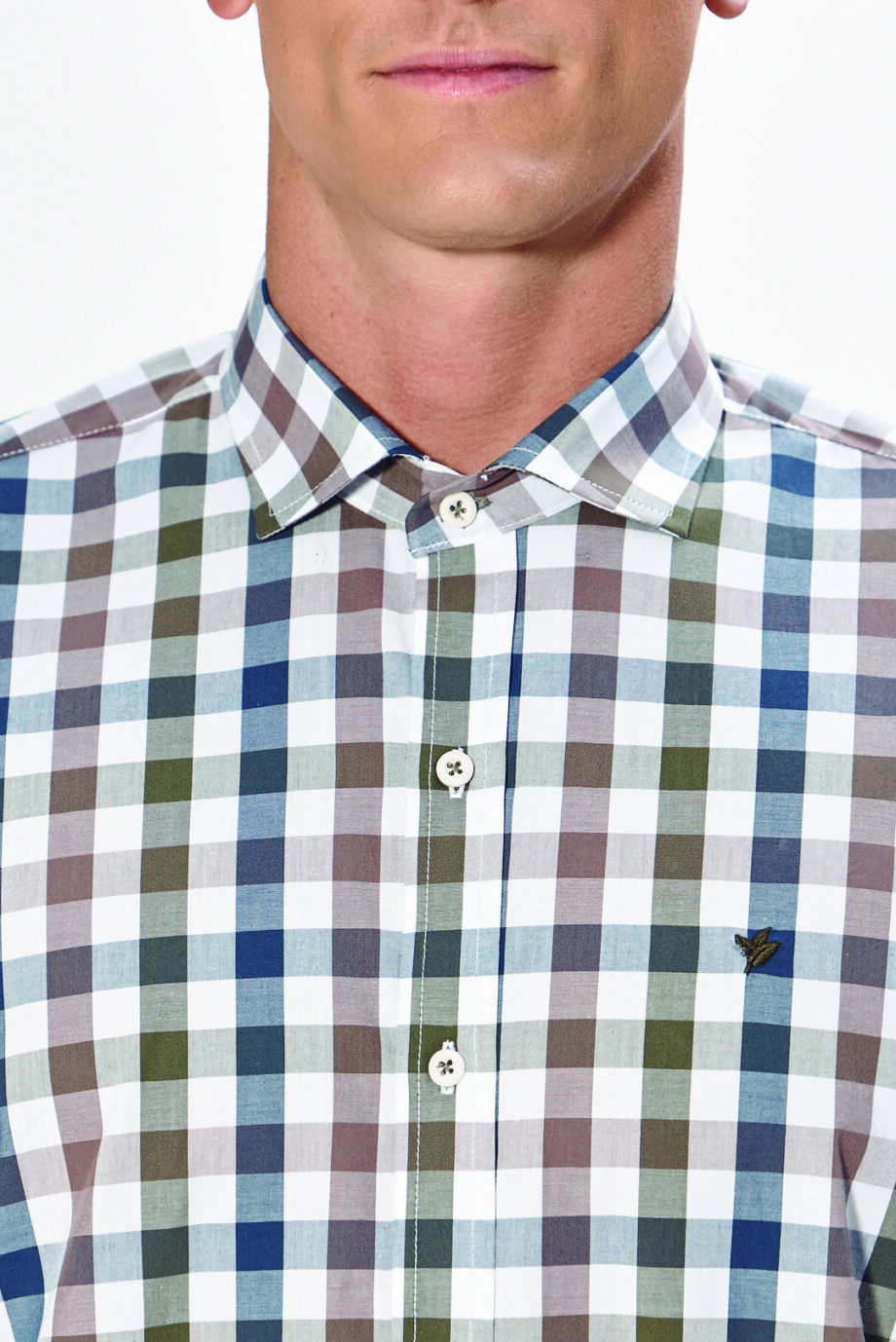 Camisa slim fit a cuadros