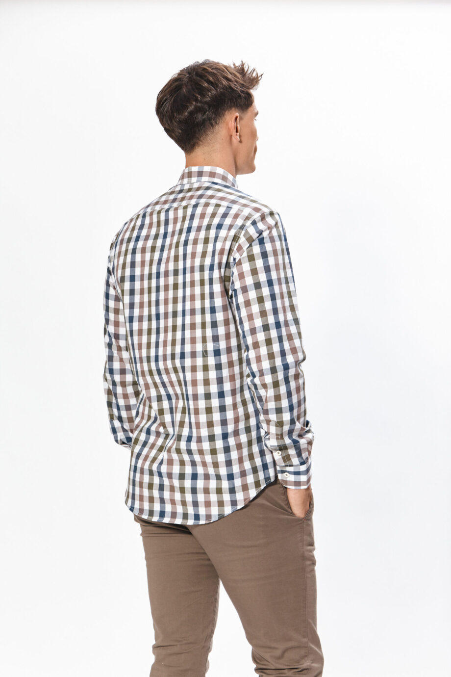Camisa slim fit a cuadros