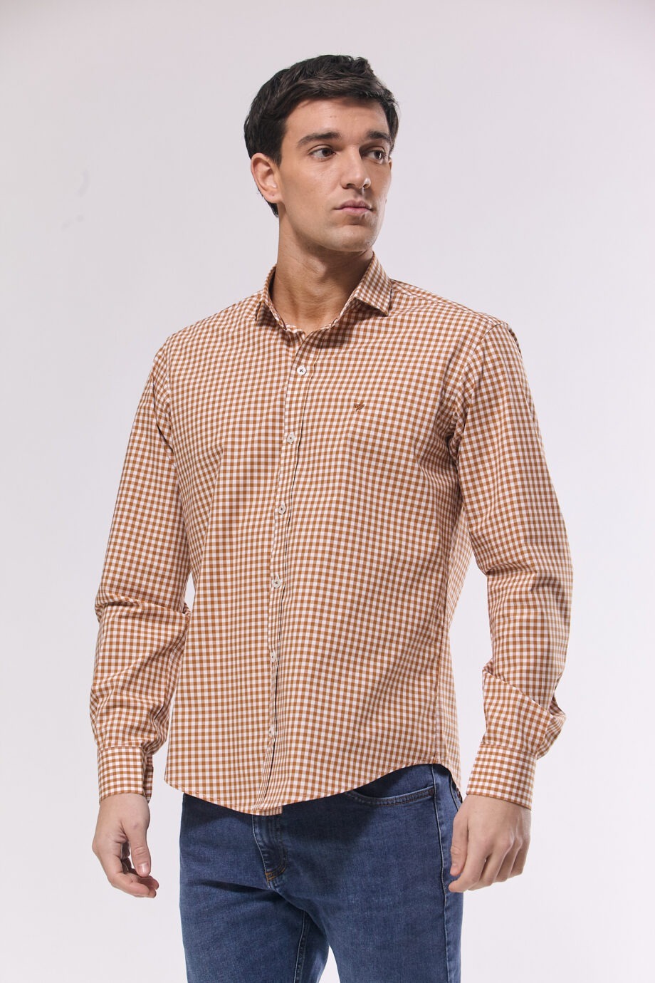 Camisa slim fit a cuadros