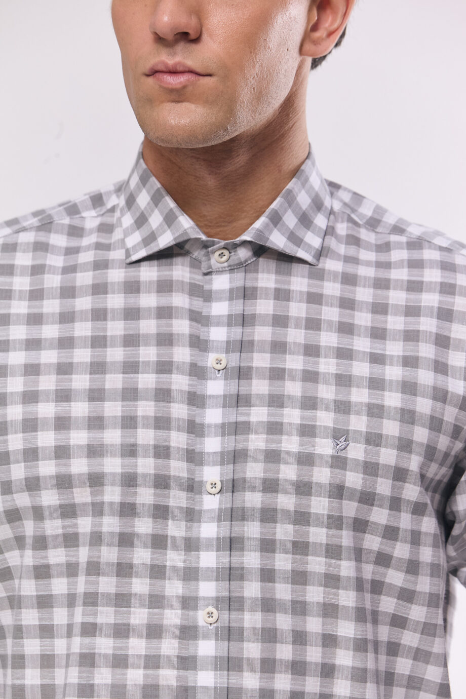 Camisa slim fit a cuadros