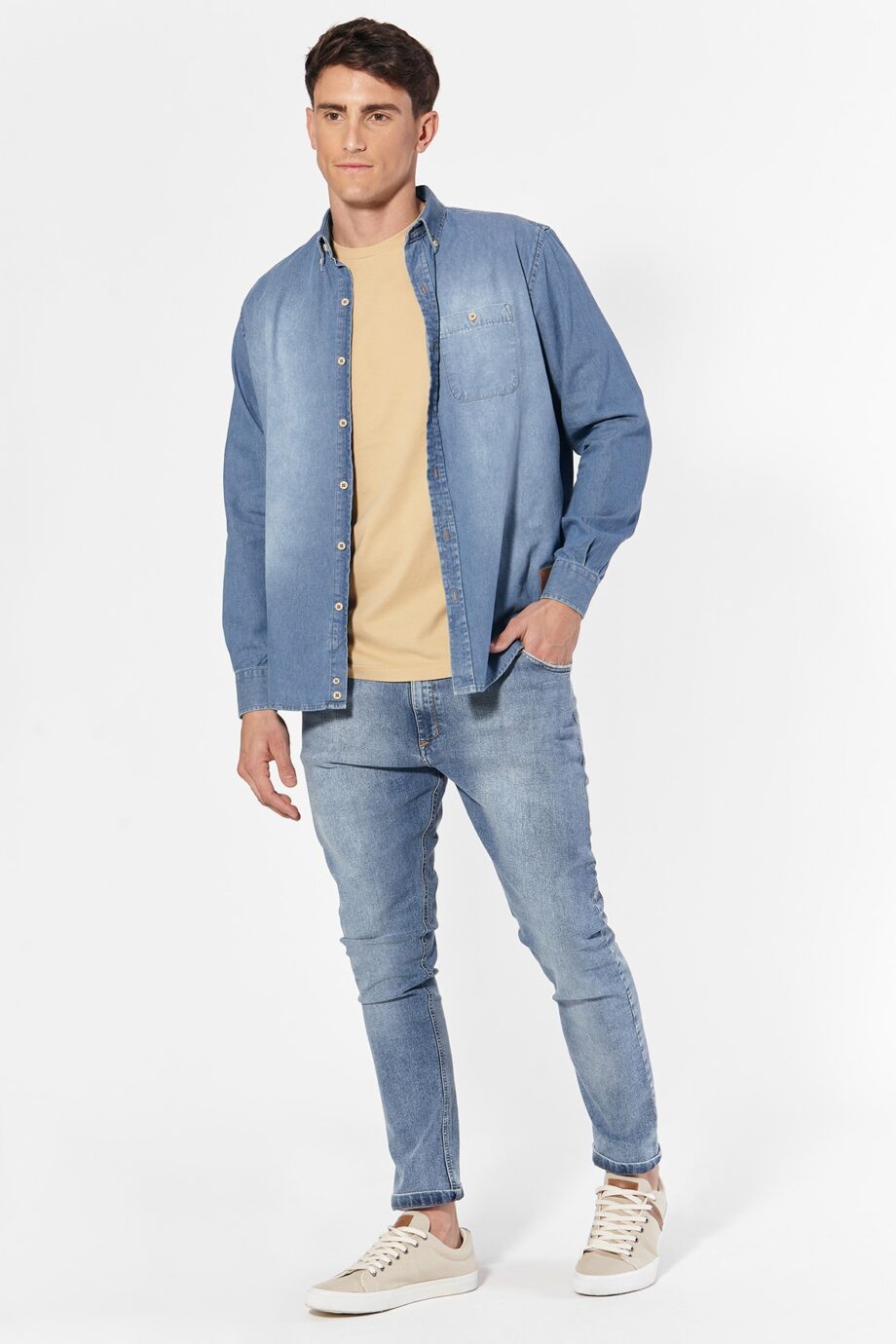 Camisa de jean relaxed fit