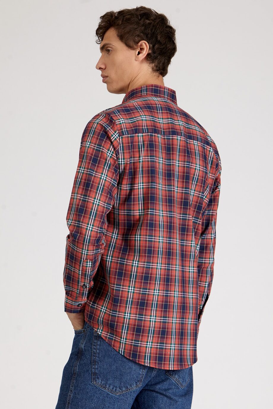 Camisa relaxed fit a cuadros