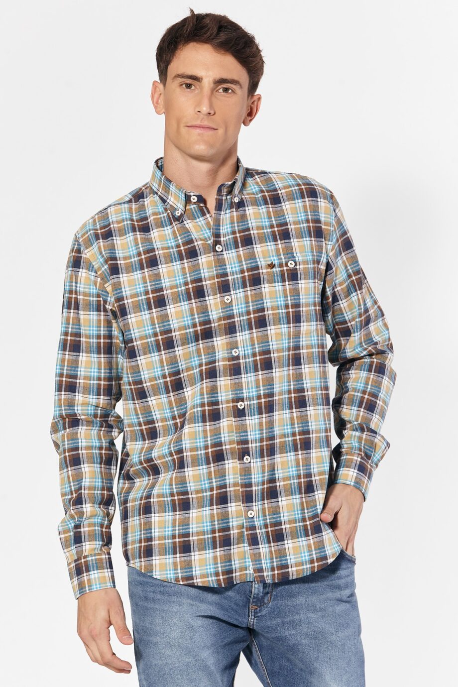 Camisa relaxed fit a cuadros