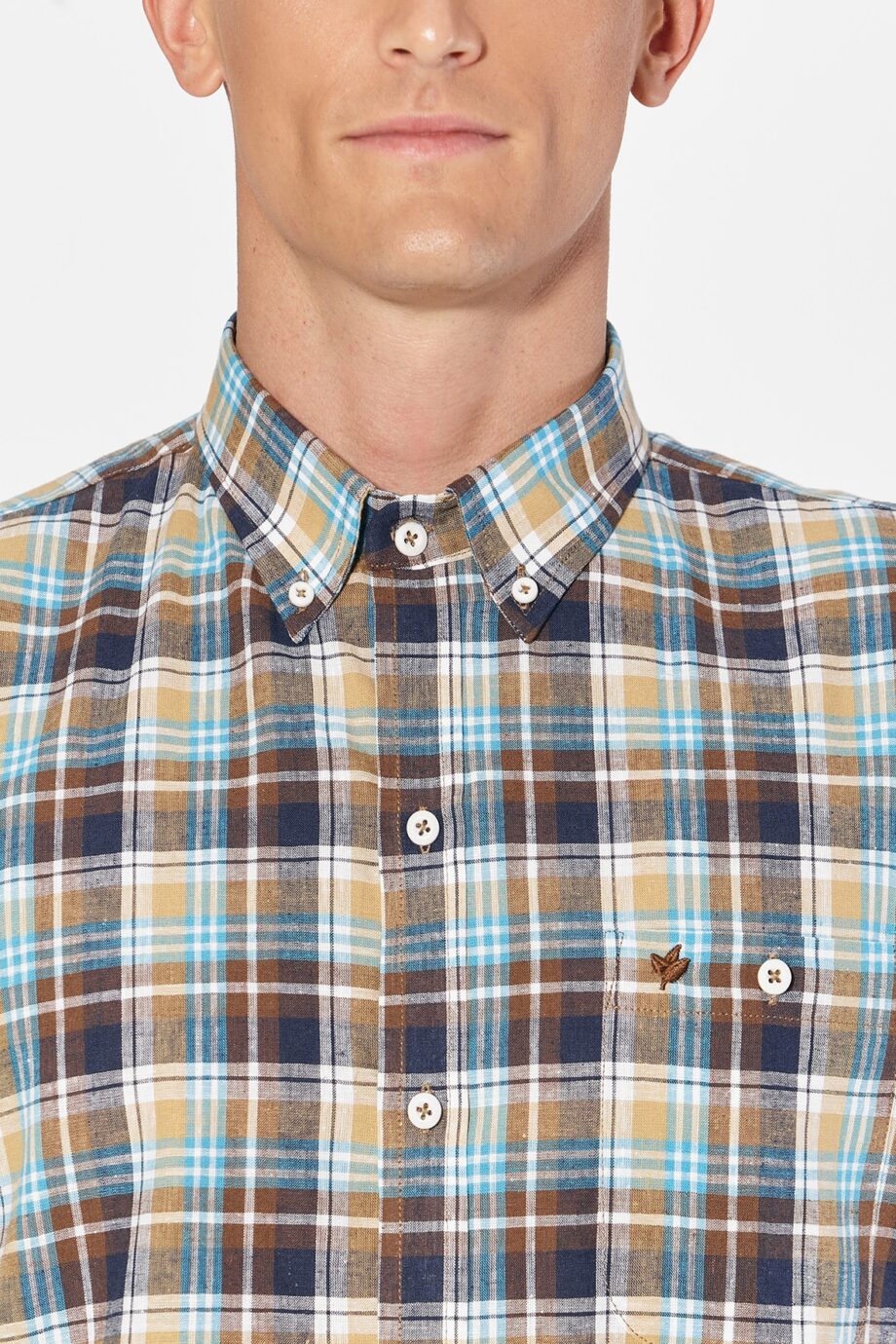 Camisa relaxed fit a cuadros