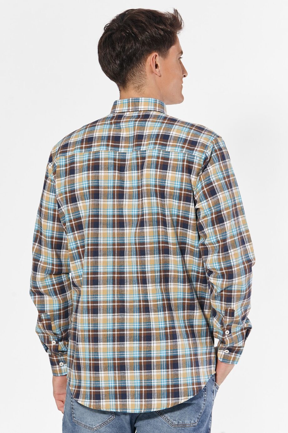 Camisa relaxed fit a cuadros