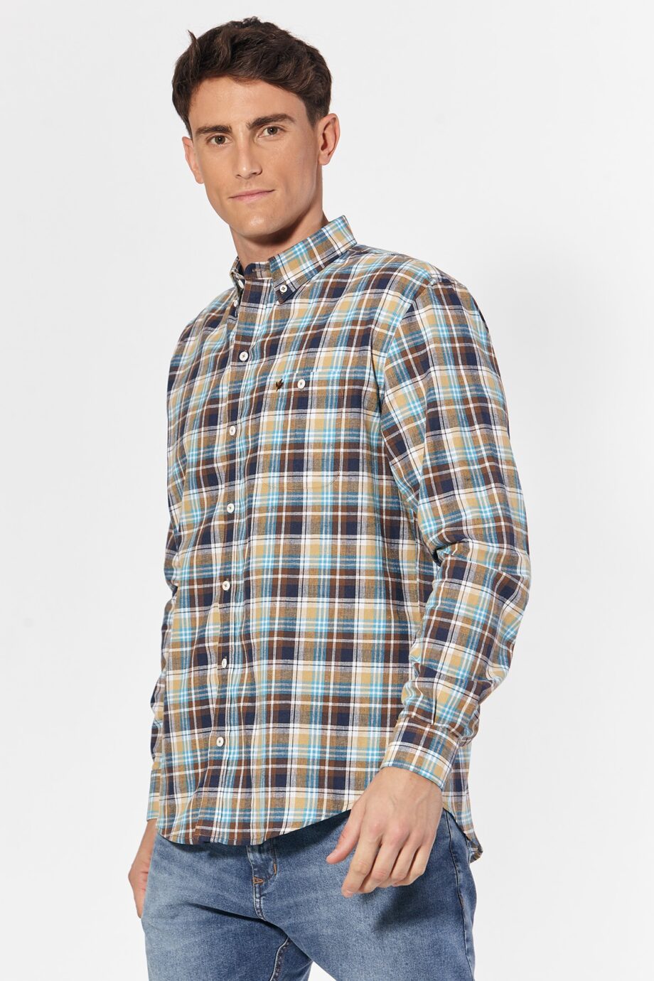 Camisa relaxed fit a cuadros