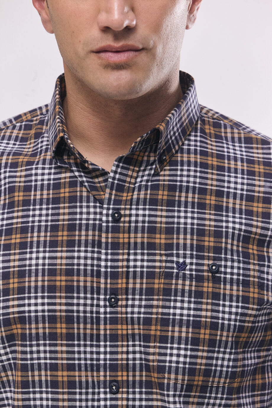 Camisa relaxed fit a cuadros