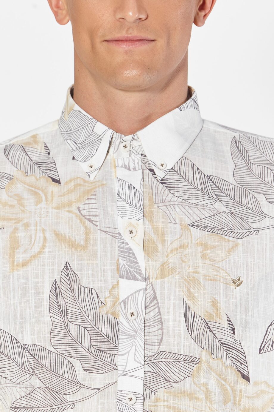 Camisa relaxed fit floreada
