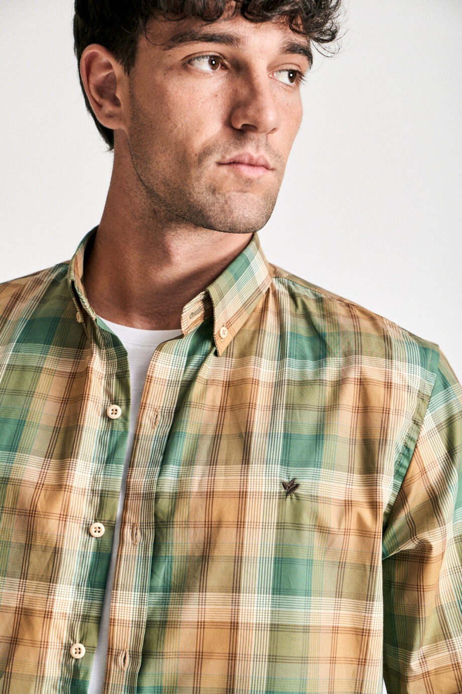 Camisa relaxed fit a cuadros