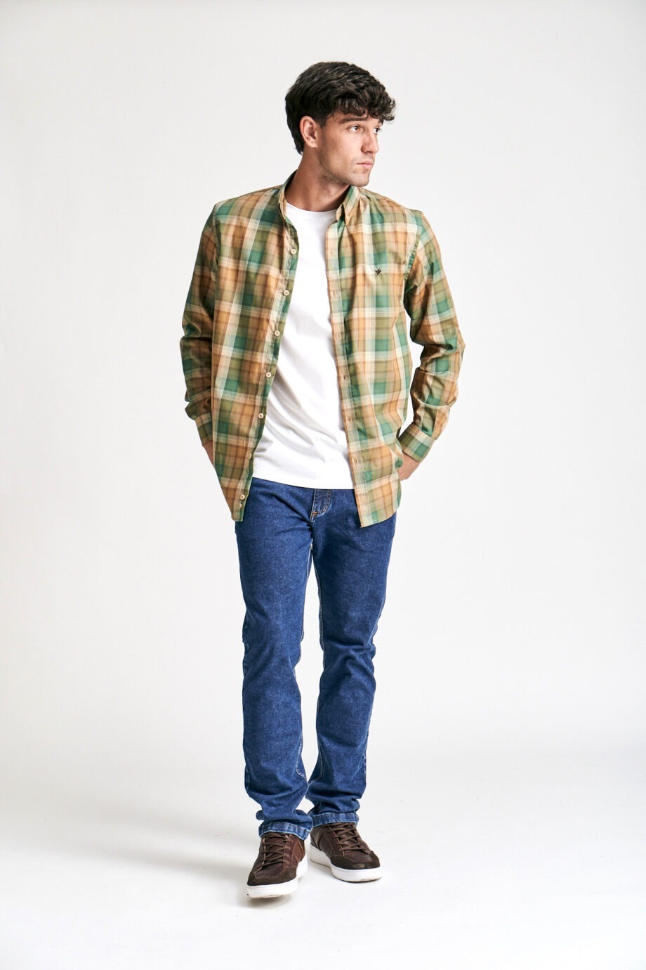 Camisa relaxed fit a cuadros