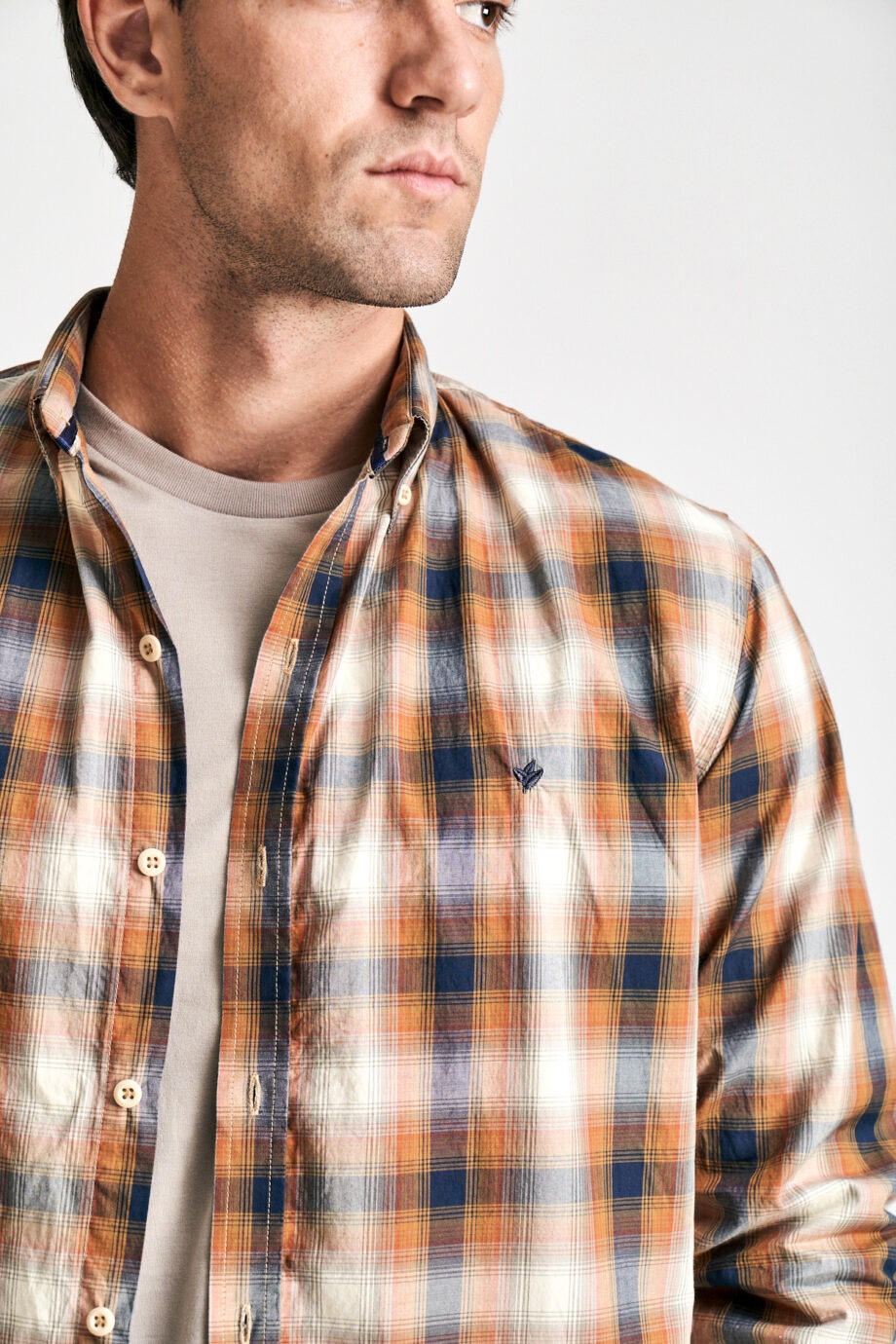 Camisa relaxed fit a cuadros