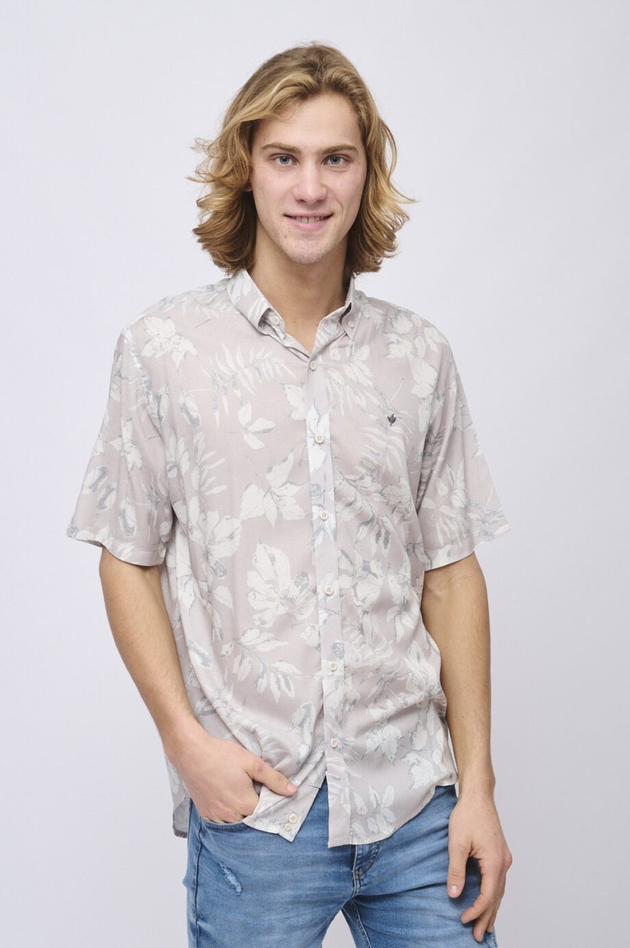 Camisa relaxed fit estampada