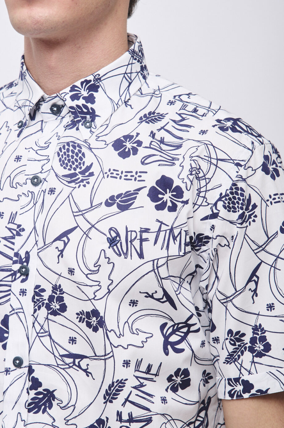 Camisa relaxed fit estampada
