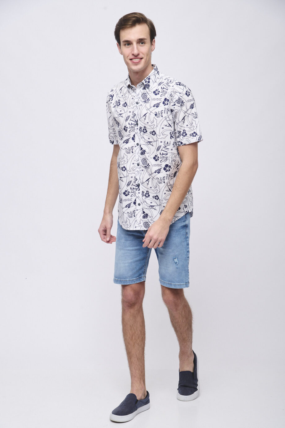 Camisa relaxed fit estampada