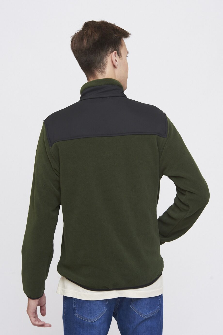 Campera con recorte de polar soft