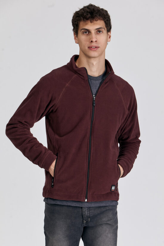 Campera mangas ranglan de micropolar