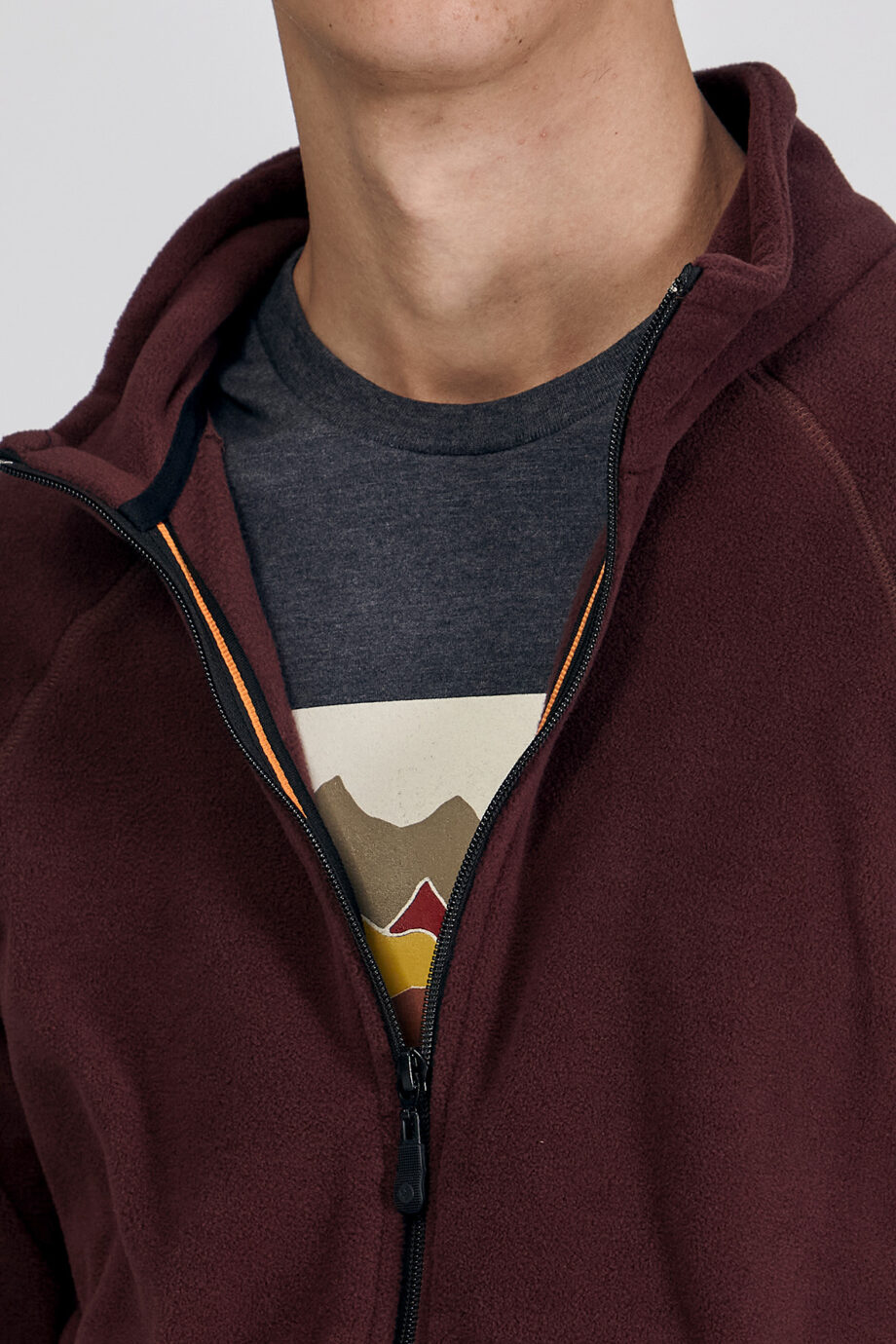 Campera mangas ranglan de micropolar