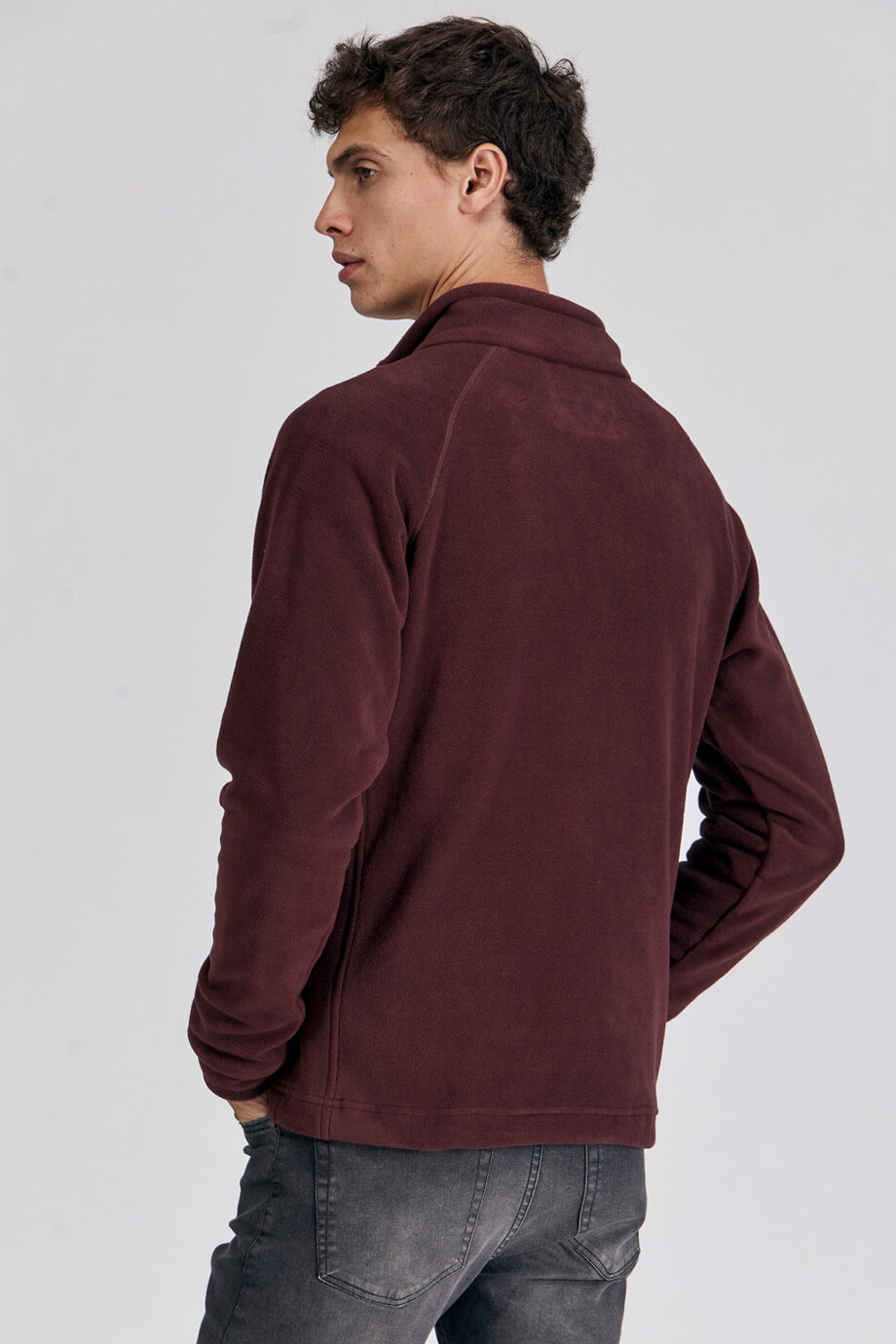 Campera mangas ranglan de micropolar