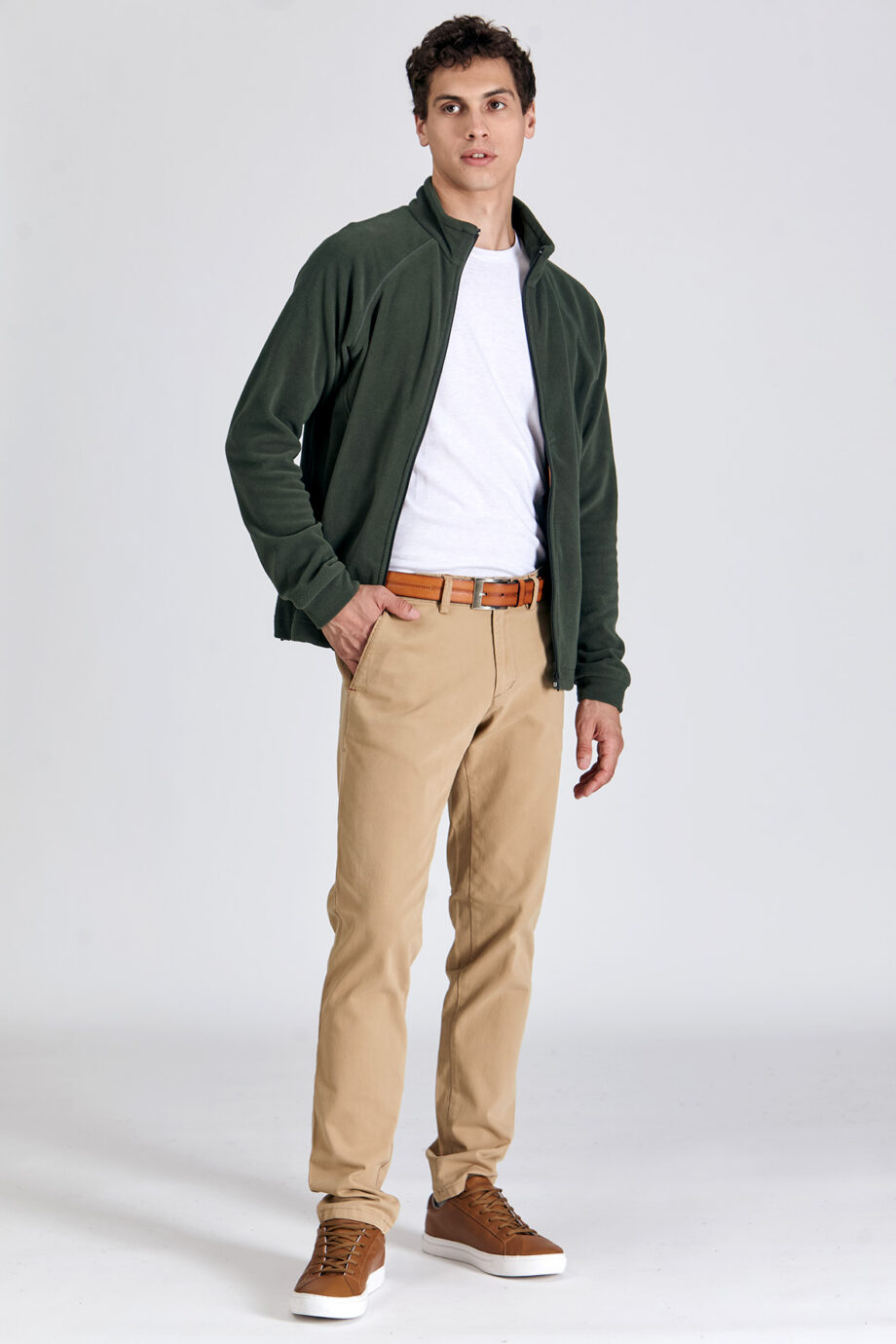 Campera mangas ranglan de micropolar