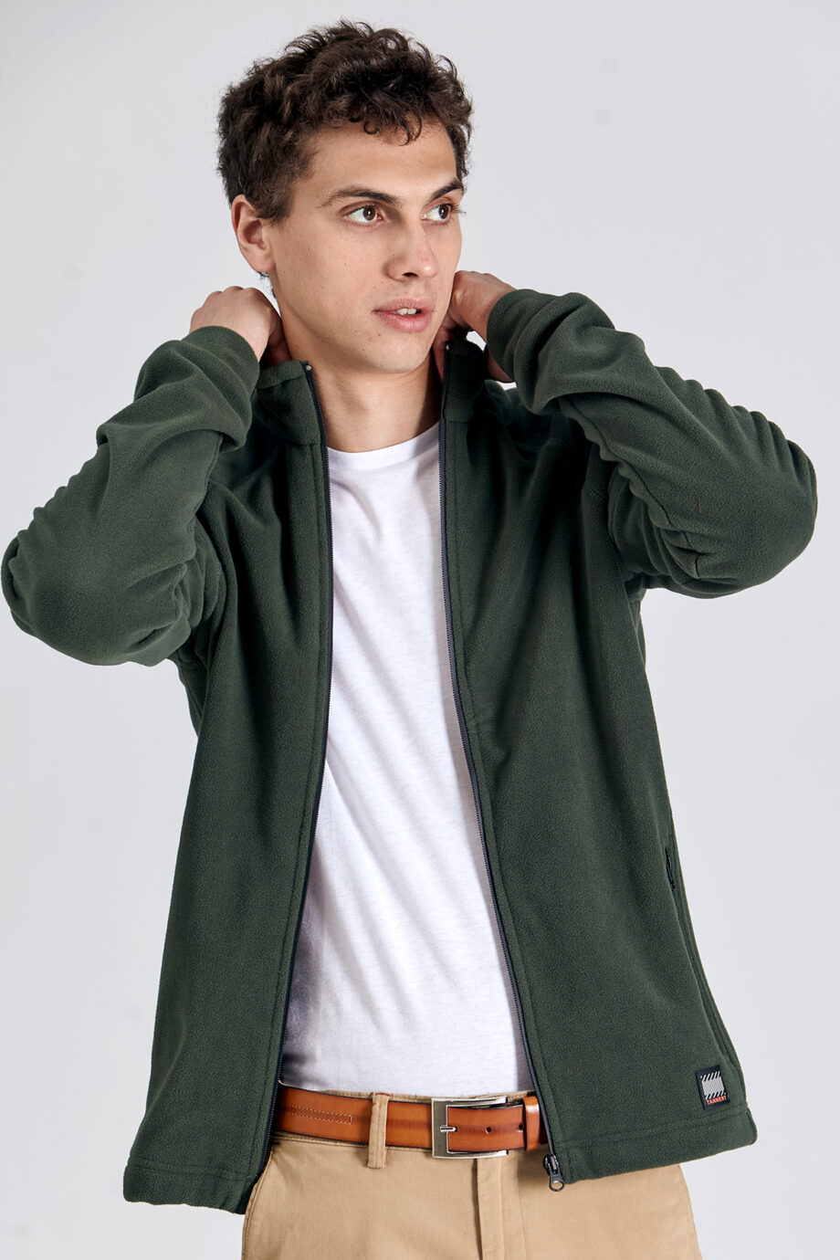 Campera mangas ranglan de micropolar