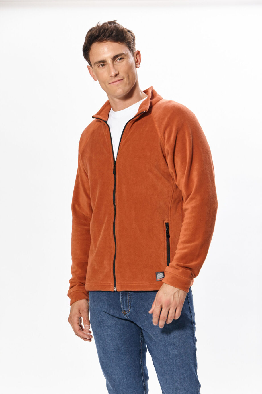 Campera de polar mangas ranglan