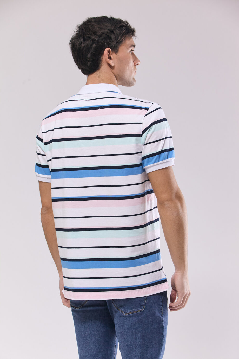 Polo rayada de jersey