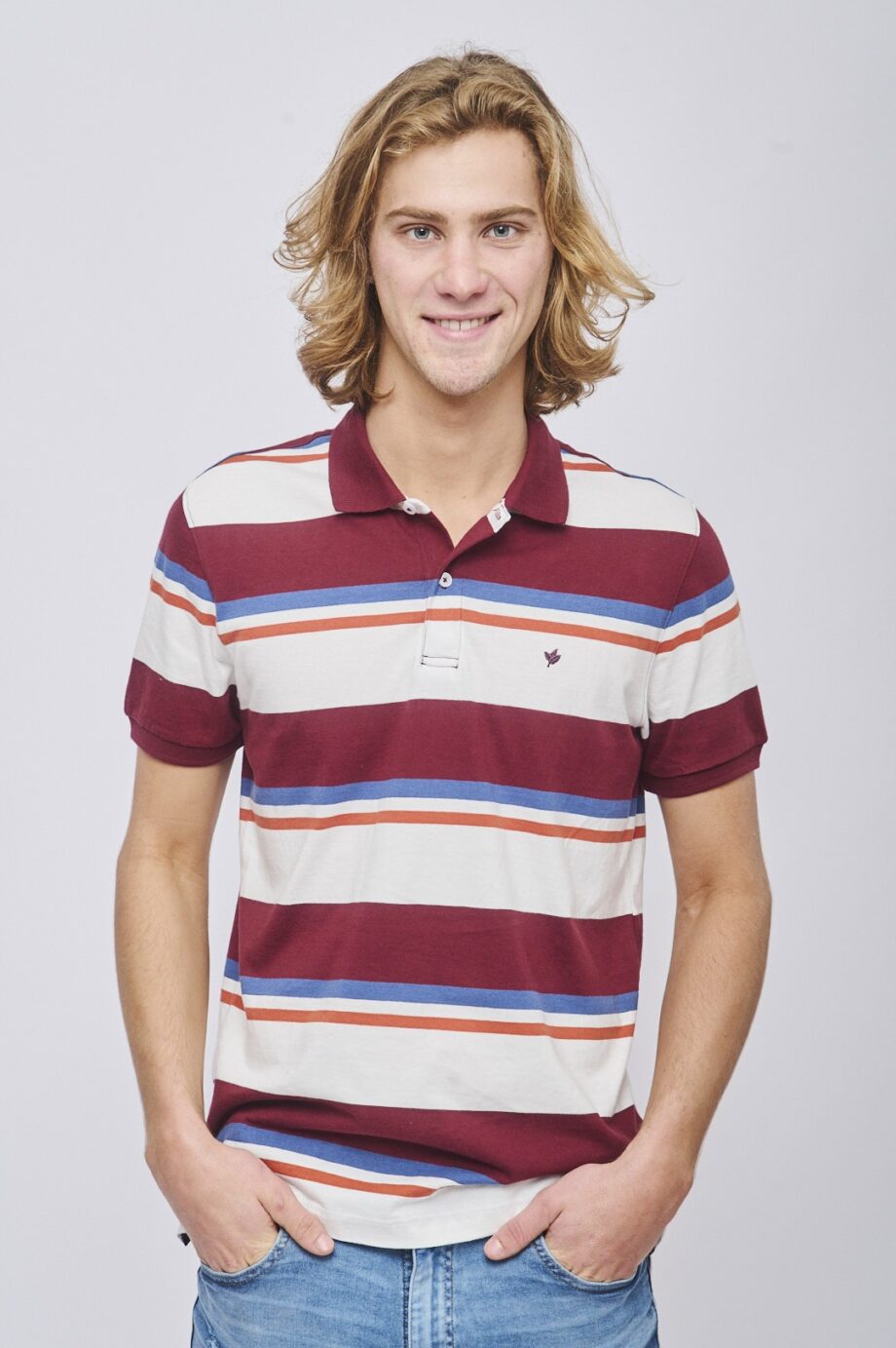 Polo rayada de jersey