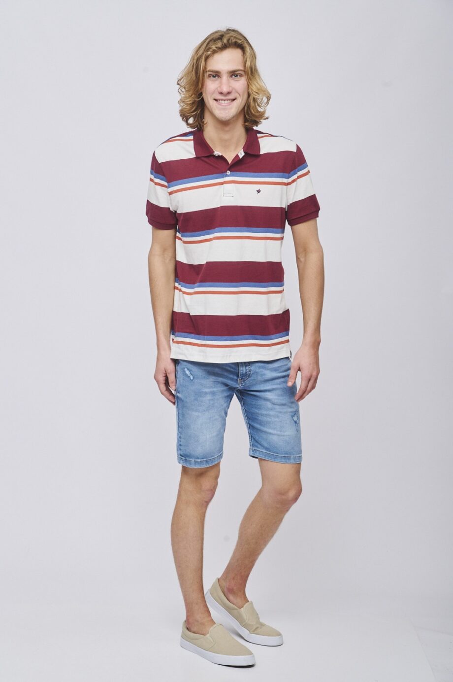 Polo rayada de jersey