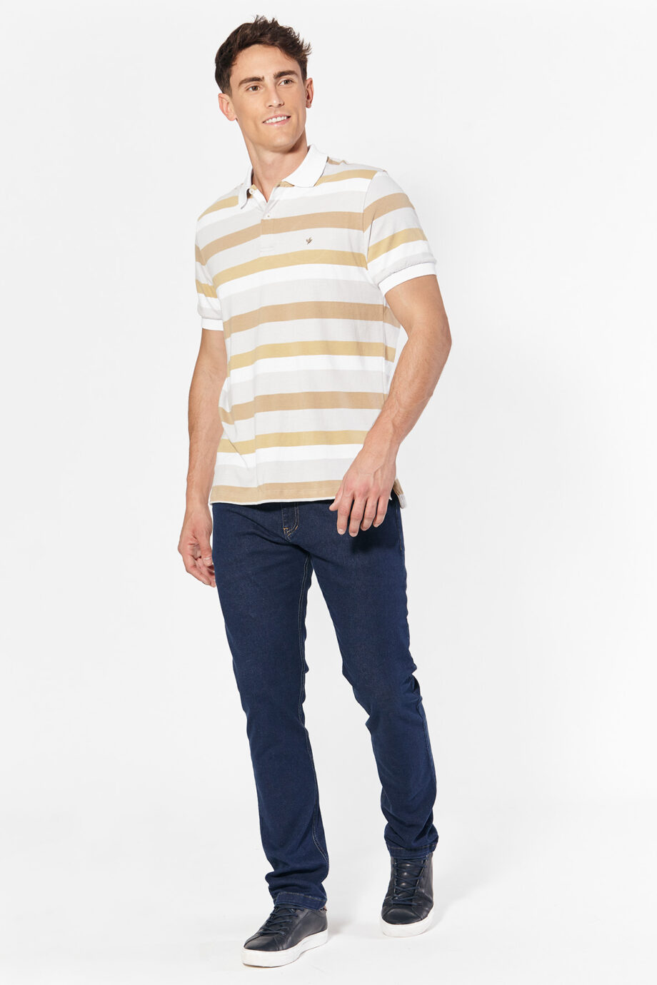 Polo rayada de jersey