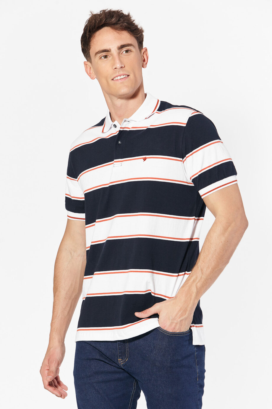 Polo rayada de jersey