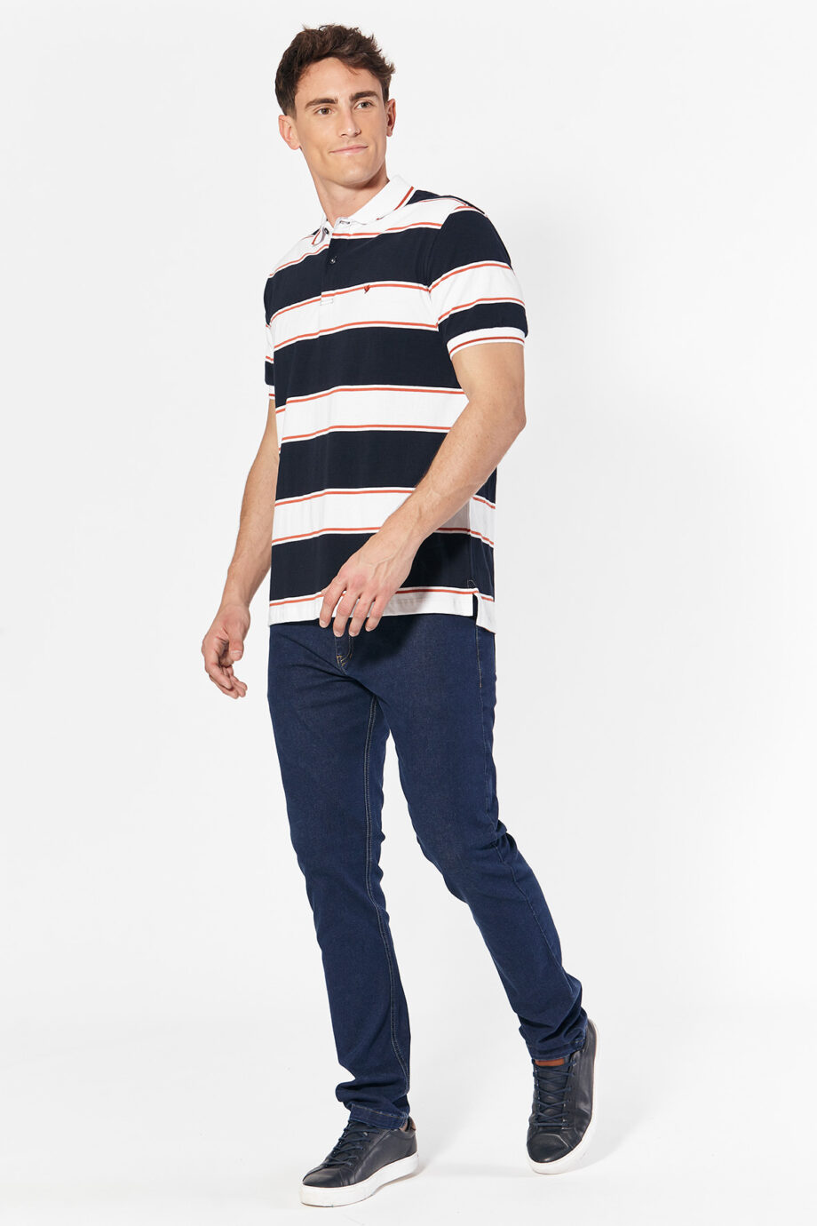 Polo rayada de jersey