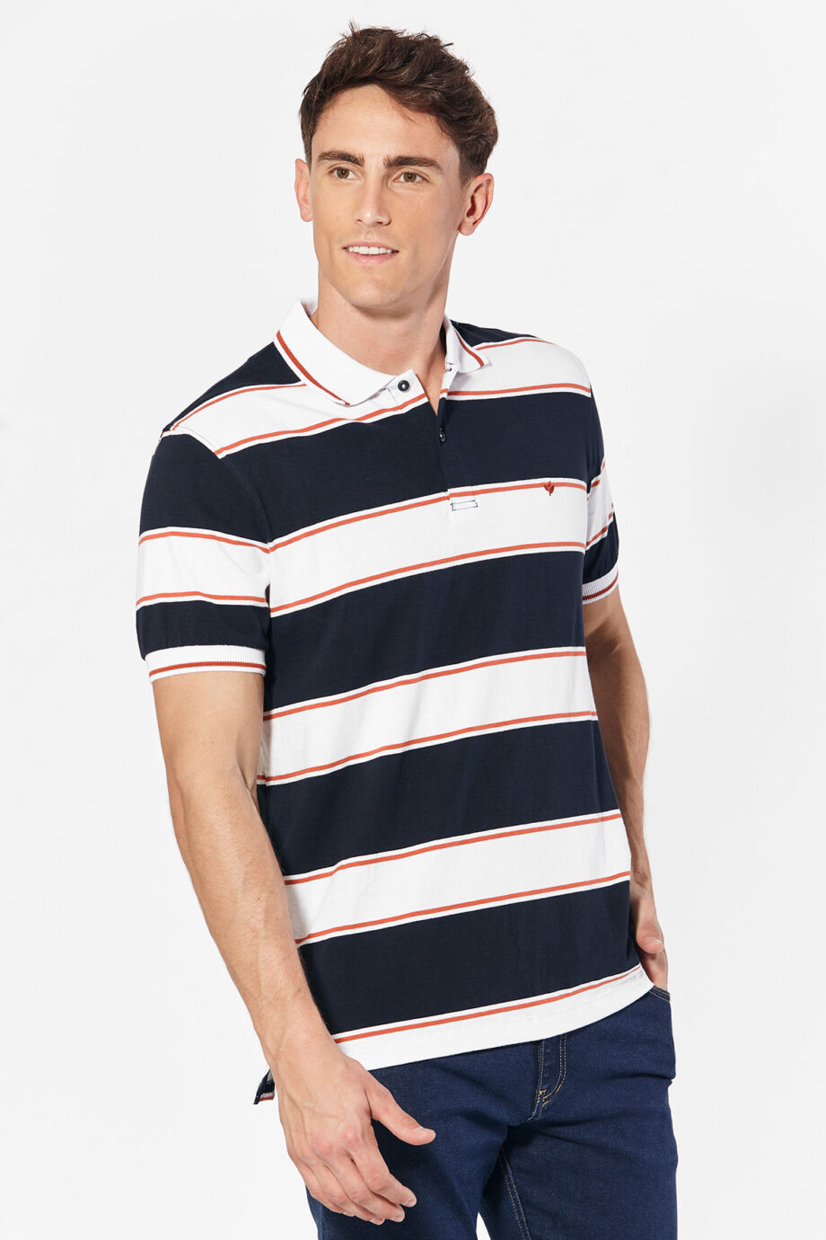 Polo rayada de jersey