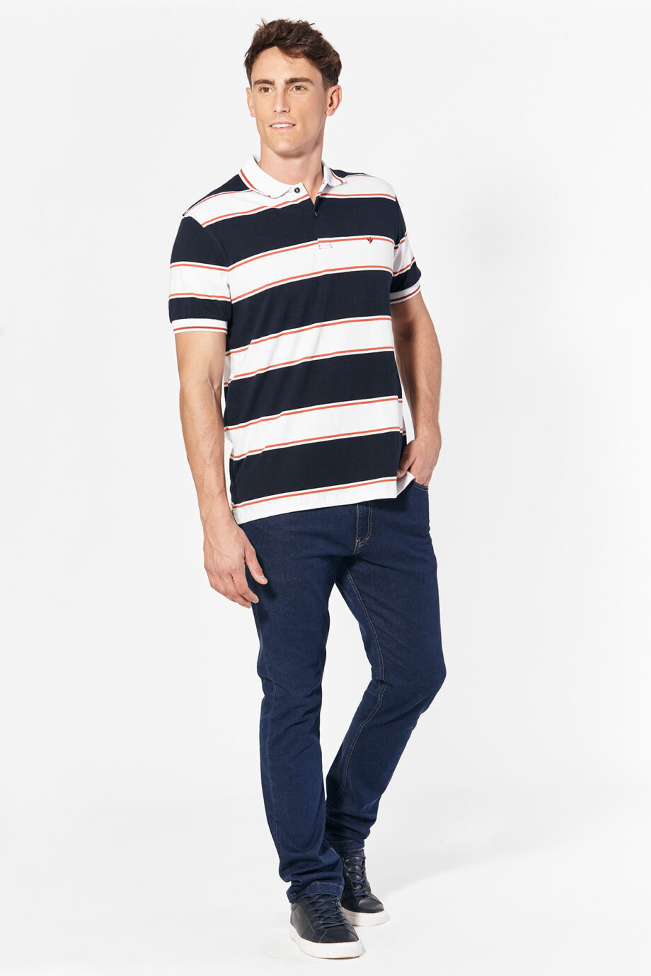 Polo rayada de jersey