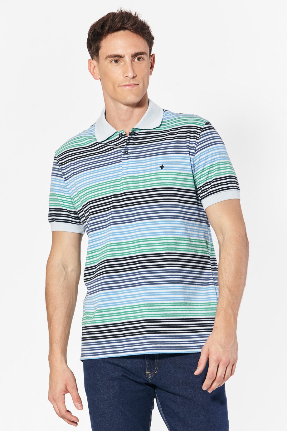 Polo rayada de jersey