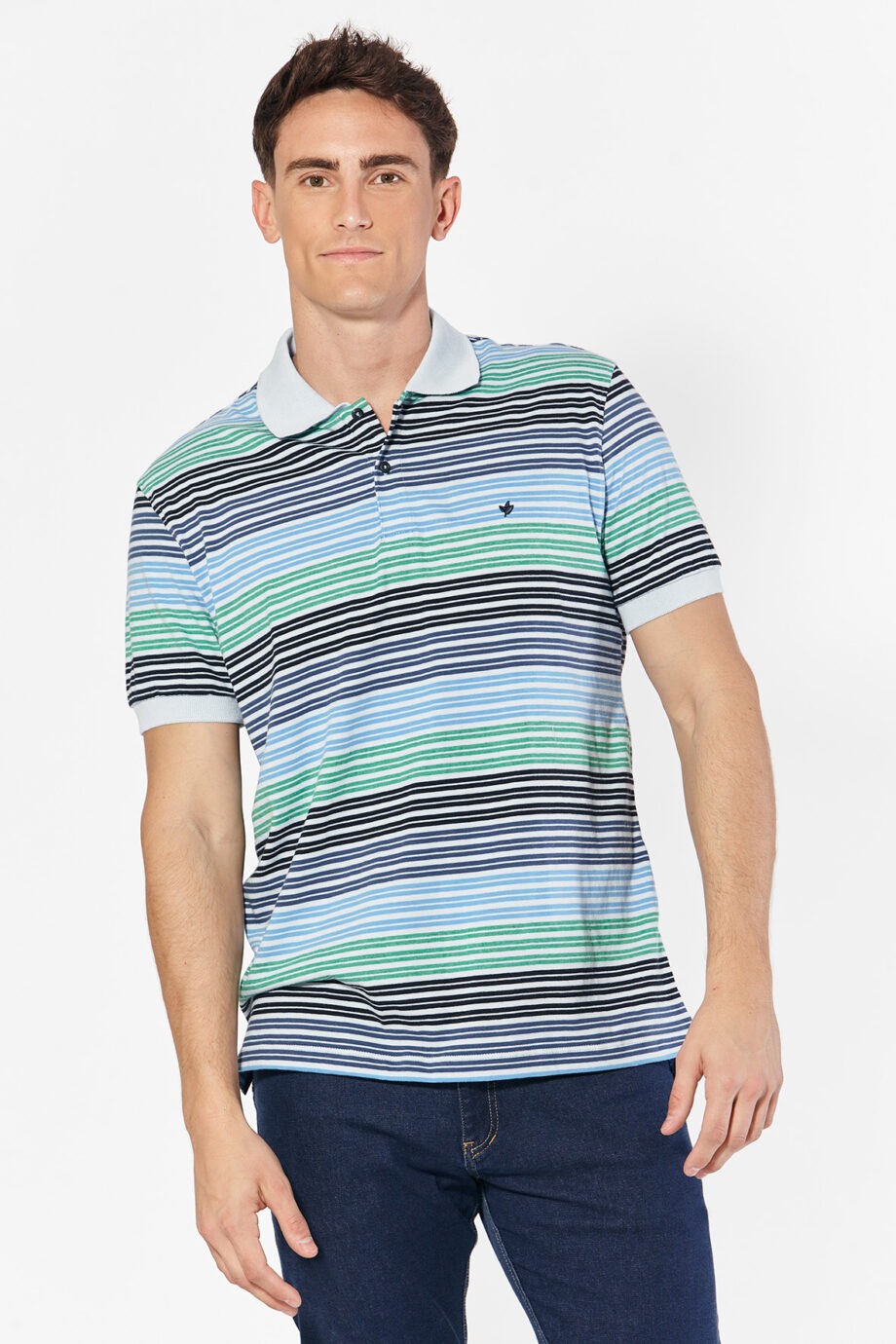 Polo rayada de jersey