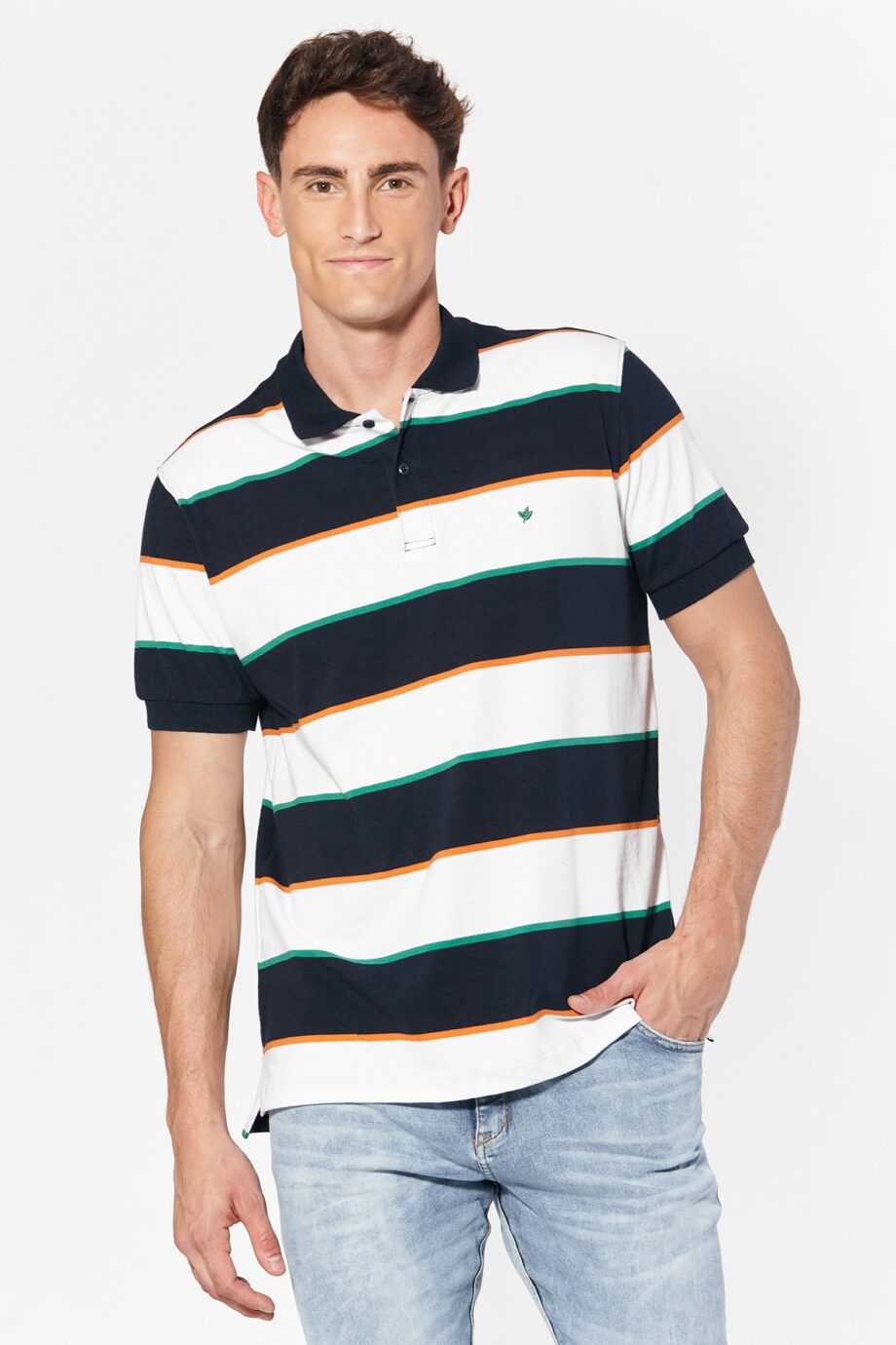 Polo rayada de jersey